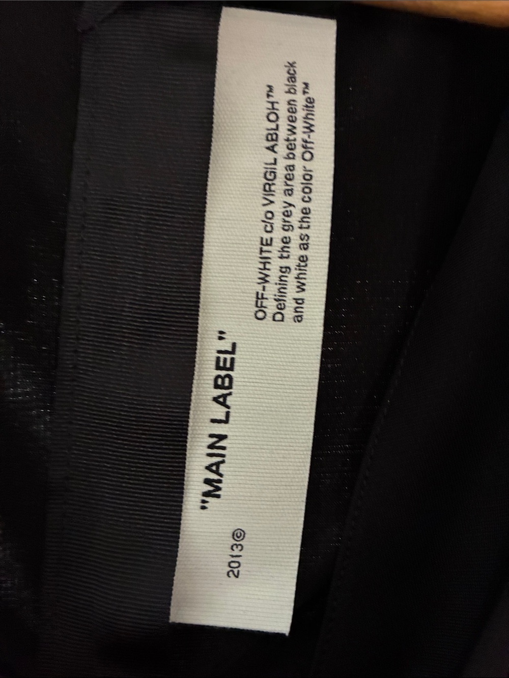 Off White Little Black V Neck 'Dress!' - Picture 2 of 8